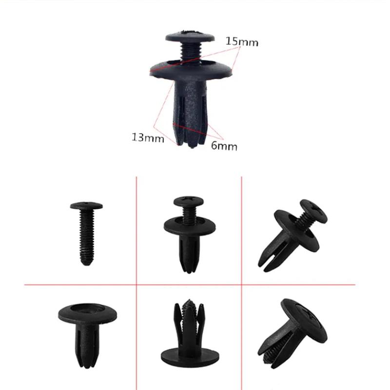20 Stück Passend für 5MM 6MM 8MM Loch Universelle Auto Stoßstangen Befestigungsklammern Kunststoffschrauben Halteklammern Auto Kotflügel Kofferraum Schmutzfänger Clips