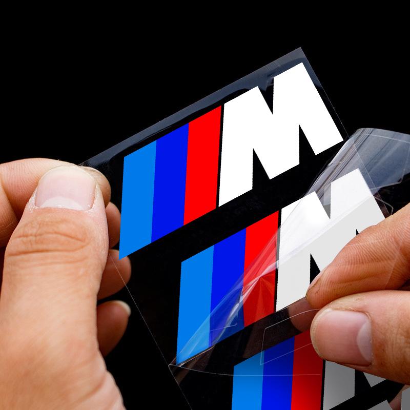 M Badge Caliper Sticker High Temperature Resistant Brake Modification 3D Sticker for BMW E61 1 2 3 4 5 6 7 Series X1 X3 X4 X5 X6