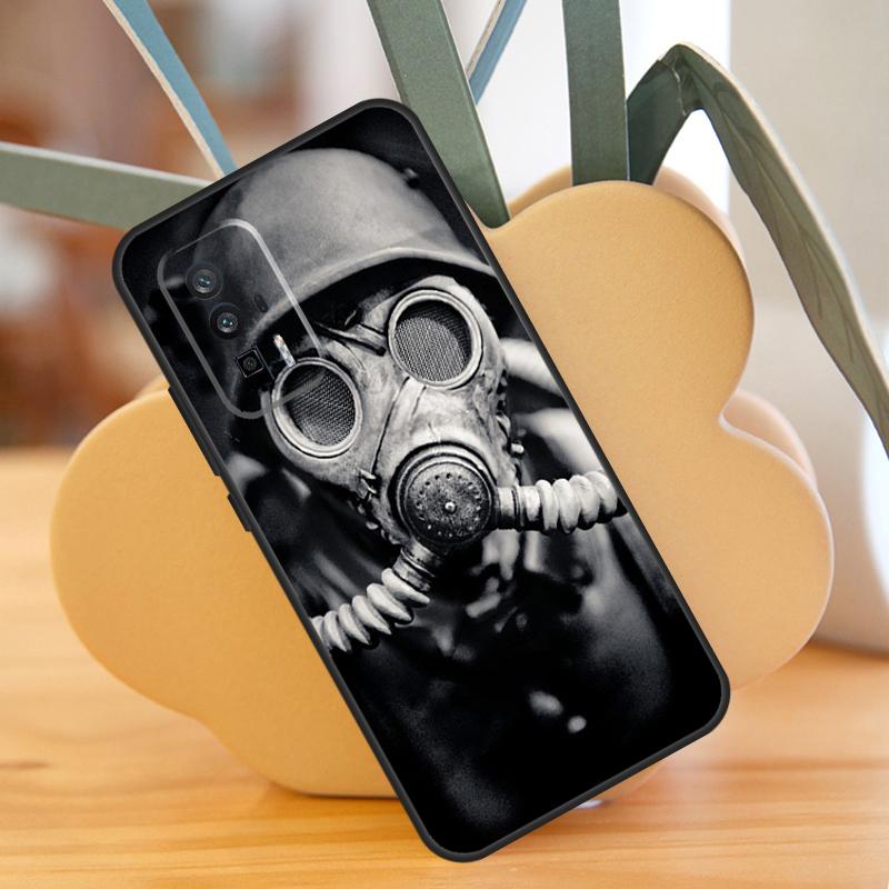 Gas Mask Case For Xiaomi 13T 11T 12T Pro 13 14 Ultra 12 Lite POCO F6 F5 X6 Pro M6 X3 X5 M5s F3 Cover