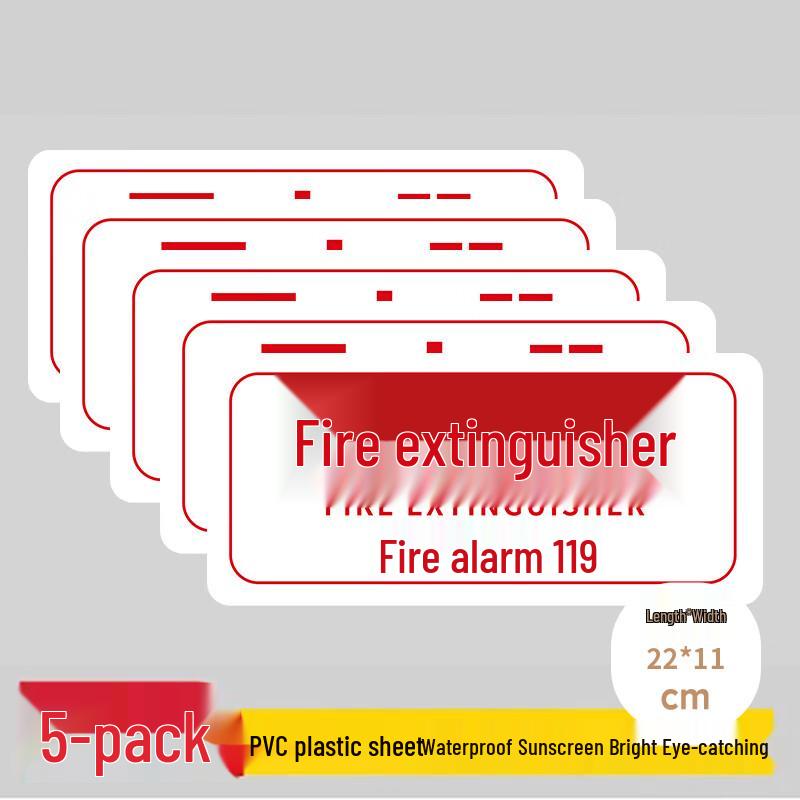 PVC Fire Extinguisher Safety Sign
