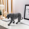 Leopard Statue Resin Pantther Sculpture Collectible Cheetah Figurine Modern Home Office Decor for Living Room Tabletop Book