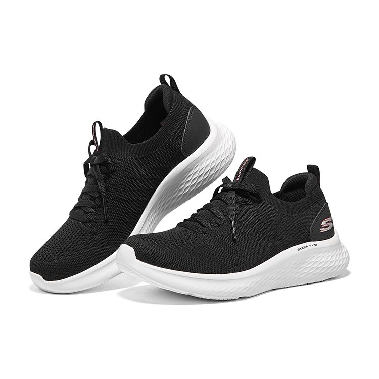 Skechers Skech-Lite Pro Mesh Comode Versatili Traspiranti Leggere Scarpe Casual Basse Sneakers da Donna Nero Bianco 149769-BKPK
