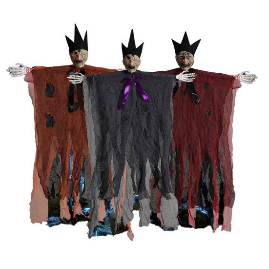 Halloweenská závěsná dekorace ducha Strašidelný létající duch lebky pro rekvizitu strašidelného domu Vnitřní Venkovní Veranda Dvůr Dekorace na strom
