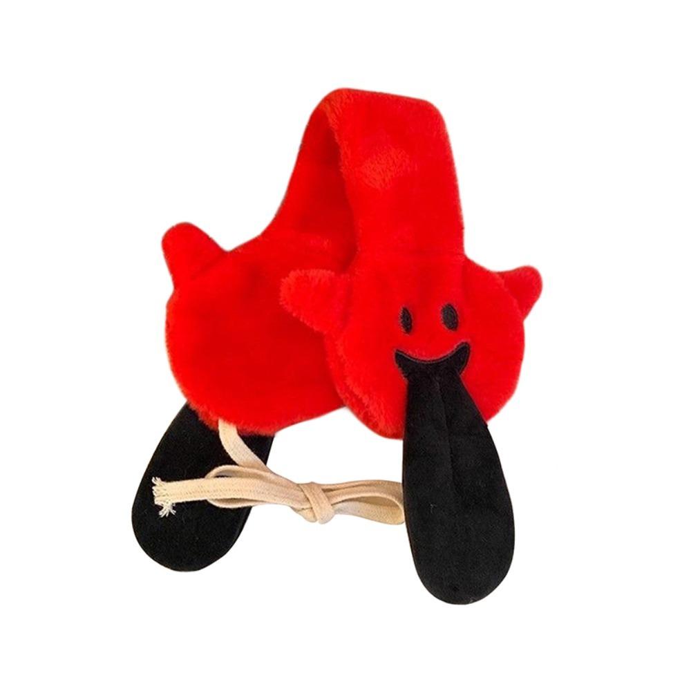 Cartoon Ghost Plush Earmuffs Thickened Couple Halloween Gifts Funny Ear Protection  Women
