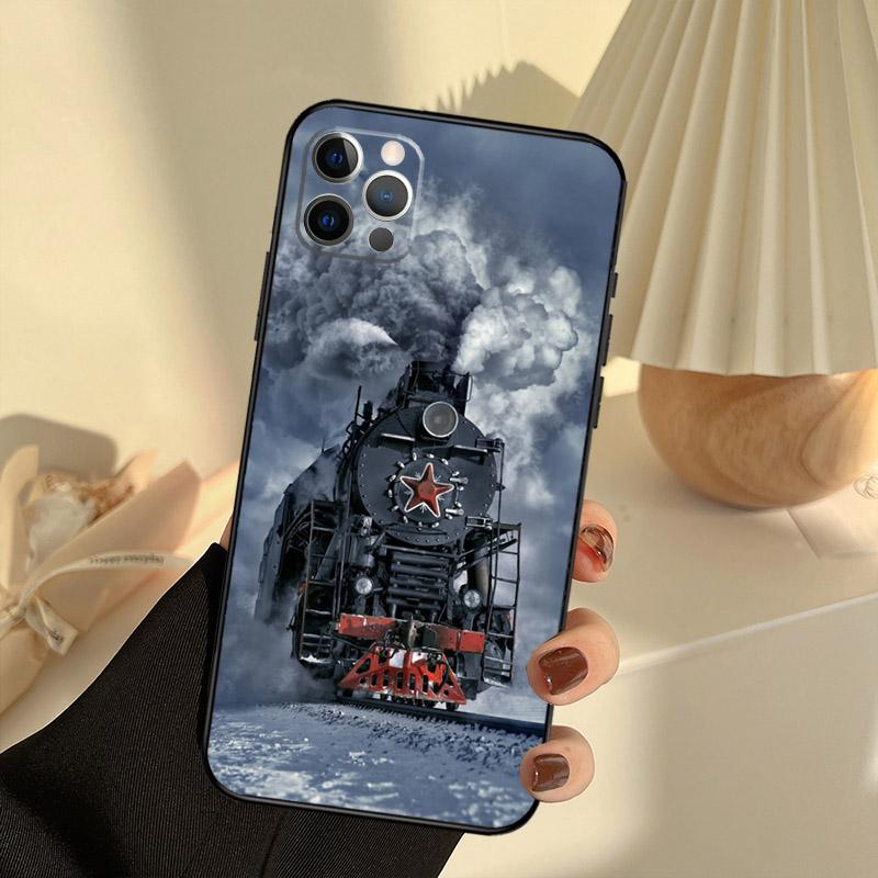

Classic Steam Train Railway Phone Case For iPhone 17 16 15 14 13 11 12 Pro Max 13 mini 15 16 Plus 16e 17 Air Cover Funda iPhone 16 Pro