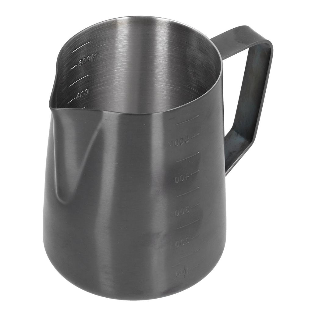 600ml Thickened Coffee Frothing Pitcher Cup Stainless Steel Frothing Jug for Home Office