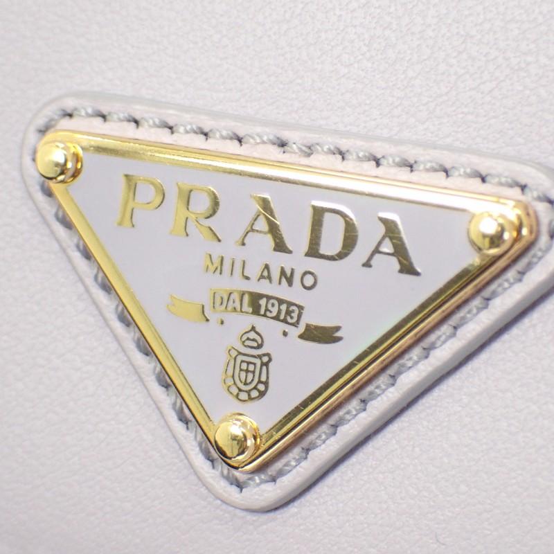 Prada 1MH043_2CNP_F0230 Dreifach gefaltete Geldbörse lila/Glycine Kalbsleder Damen