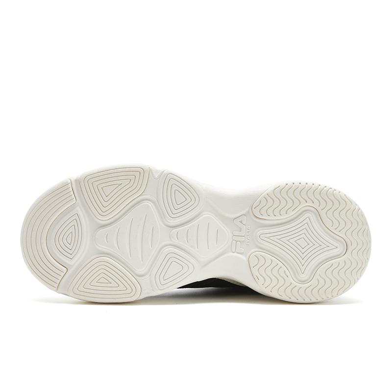 New FILA BREAD Wear Resistant Mid Top Chunky Sneakers Women's Black White F12W441114FBG