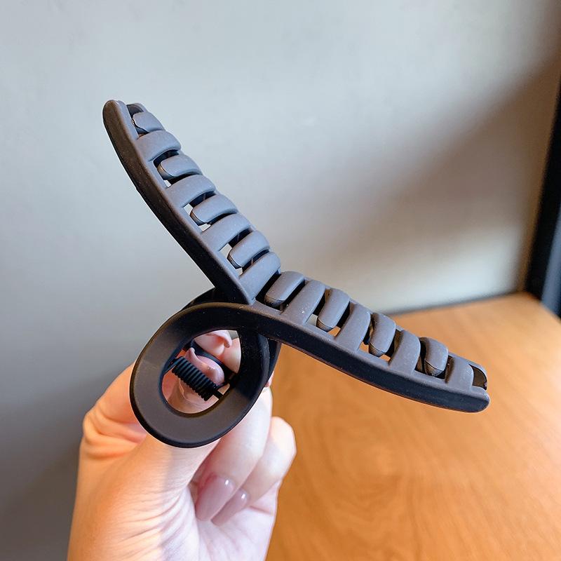 Nuove pinze per capelli a chela eleganti da donna Bianco Caffè Plastica Grande Pinza per capelli Copricapo Coreano Ragazze Pinze per capelli a chela di granchio Accessori per capelli alla moda