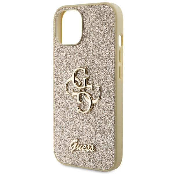 Guess Guhcp15Shg4Sgd Iphone 15 / 14 / 13 6.1 Złoty/Gold Hardcase Glitter Script Big 4G