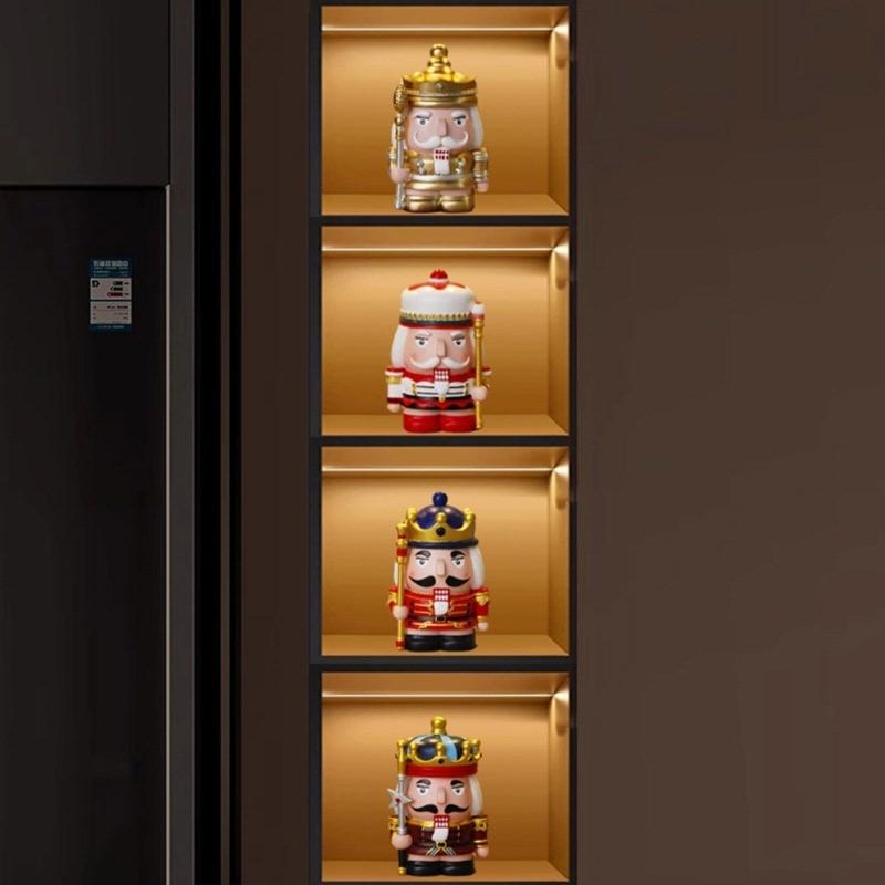 Harze Nussknacker Figur Spardosen Harze Weihnachtsdekoration und Praktisches Geschenk für Kinder