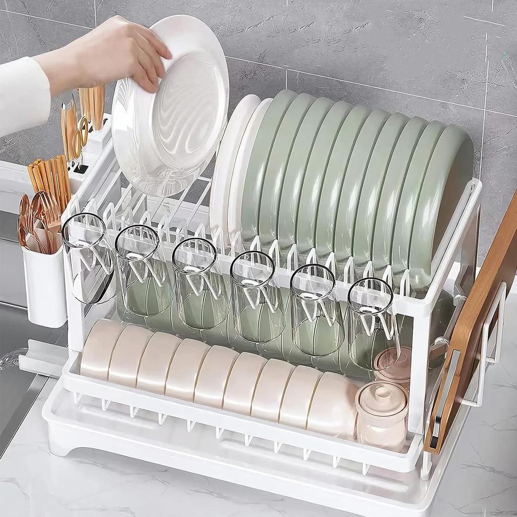IVTUVTI Dish dish dish dish kitchen storage water chopstick cup holder drainer, drainer, basket, storage, rack, rack, flow, holder,