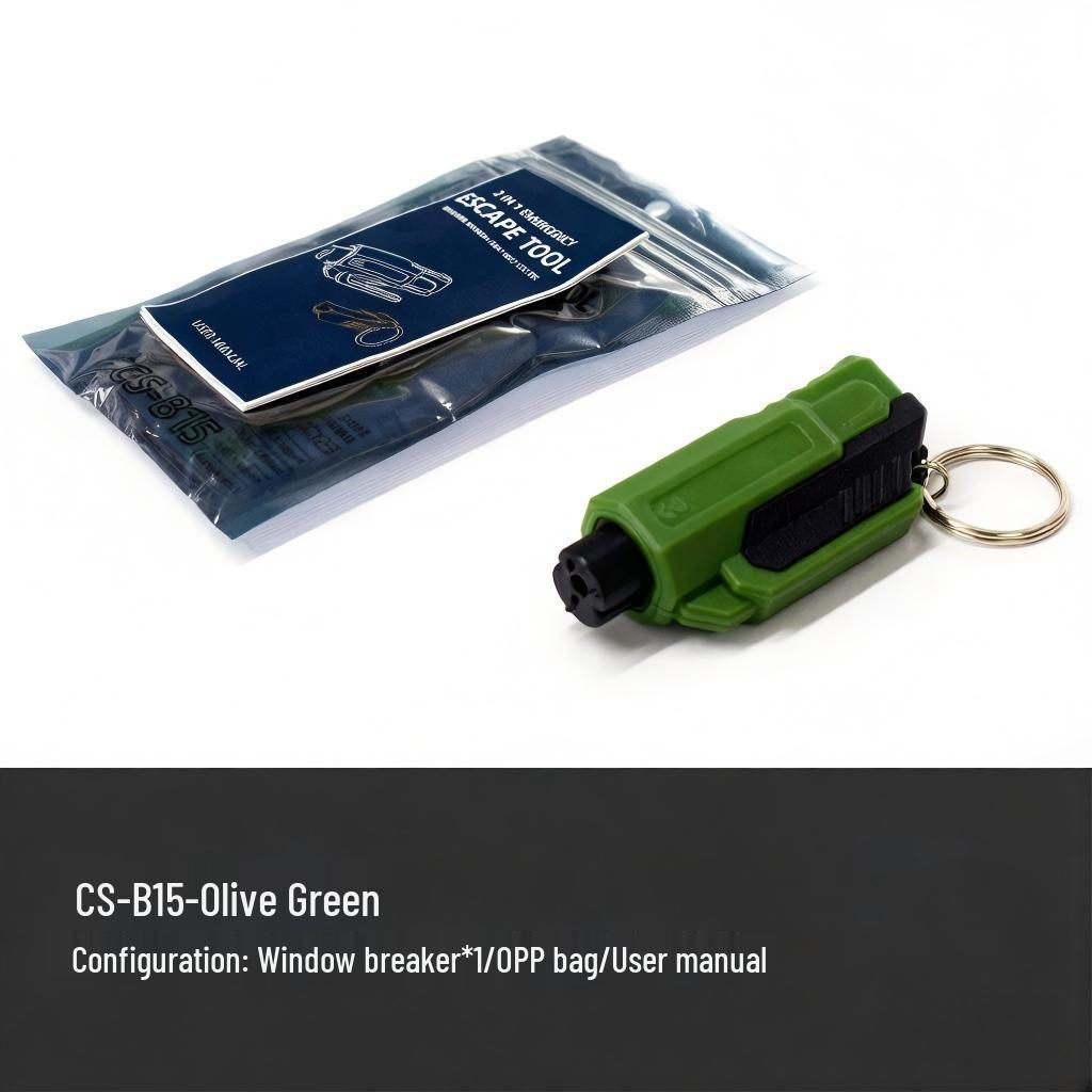Multi-functional Car Safety Hammer & Window Breaker with Cutter 72*30*20 mm