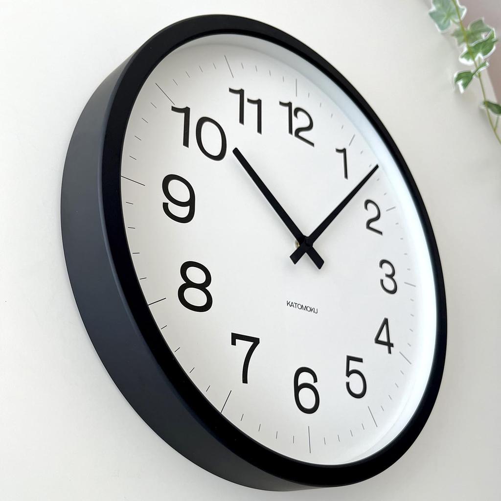 KATOMOKU muku clock 16 LL black beach radio clock radio km-116BKRC 382mm (SKP clock)