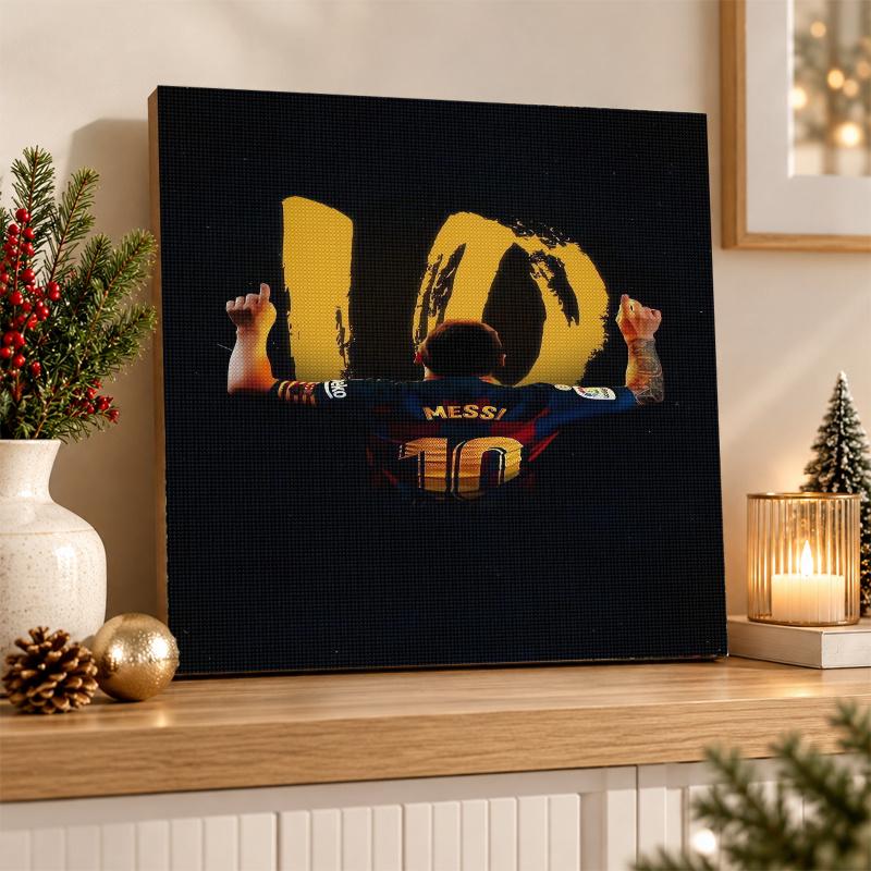 Kit Pittura Diamante Lionel Messi 5D Trapano Completo Fai da Te Mosaico di Diamanti Arte Murale Decorazione per la Casa