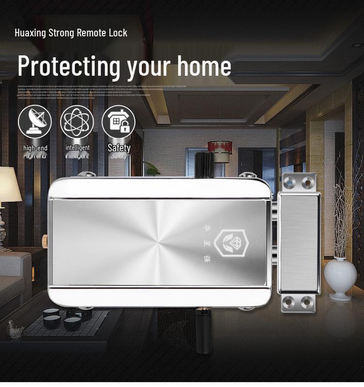 Huaxingqiang 909 Smart Bluetooth Anti-theft Concealed Electronic Lock with Password and 2 Remote Controls
