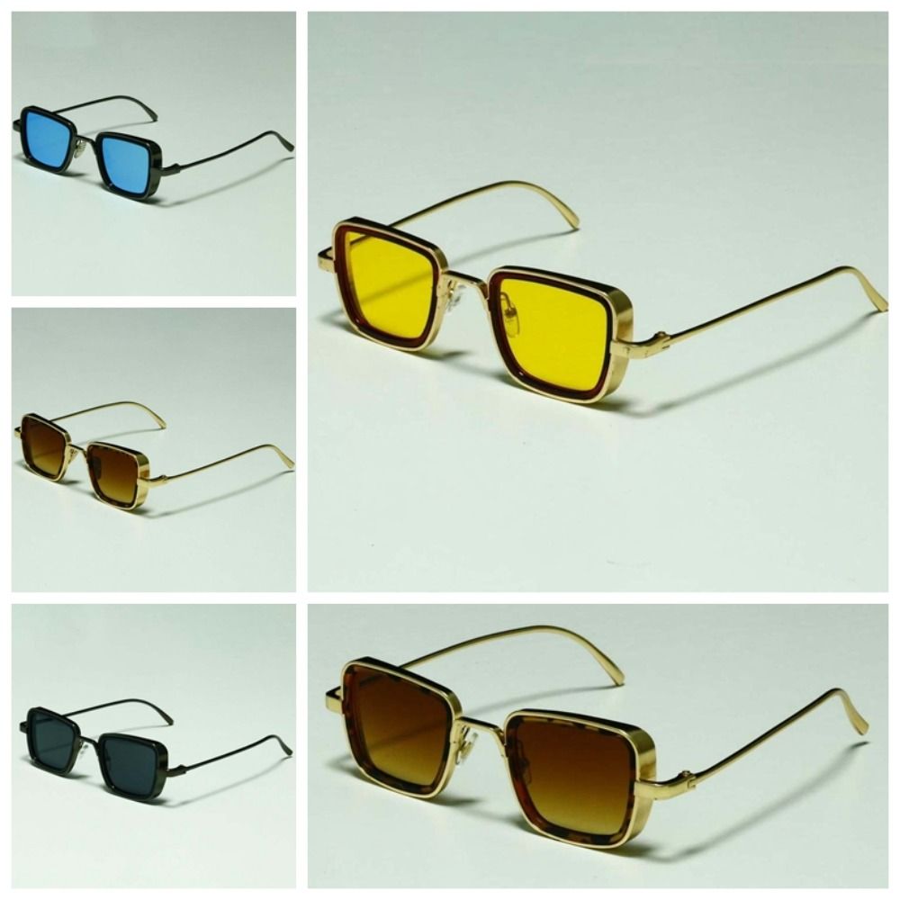 Lightweight Unisex Polarized Sunglasses Indian Style Anti-UV Glasses Retro Square Sunnies  Summer