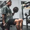 Pánské nadměrné velikosti ležérní fitness tričko s krátkým rukávem a kulatým výstřihem - Prodyšné, široká ramena, streetwear.