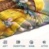 1Pc Easter Egg Print Flannel Blanket, High Quality Comfortable for All Seasons, Home Decor, Warmth and Comfort, Perfect for Christmas Gifts
