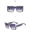Women's sunglasses, men's and women's fashion square large-frame sunglasses
