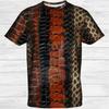 Snake Animal Scales Graphic T-shirt 3D Print Round Neck T Shirts Personality Street Cosplay Clothing Tees Tops Size XXS-6XL