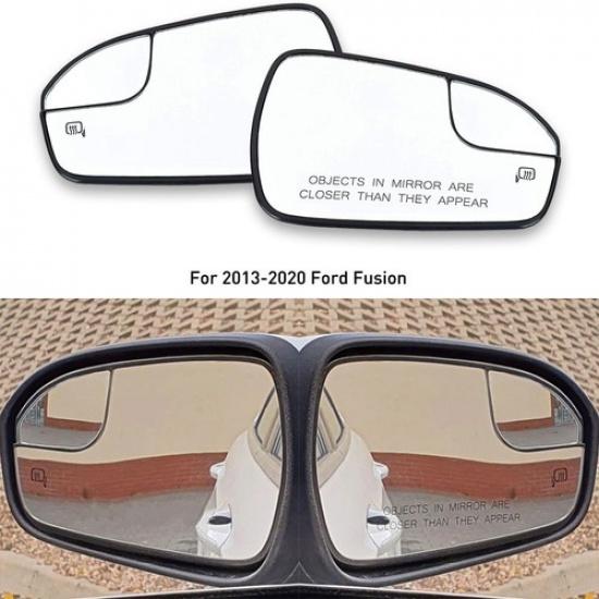 2013- For Ford Fusion Car Left + Right L H Side Power Heated Mirror Glass
