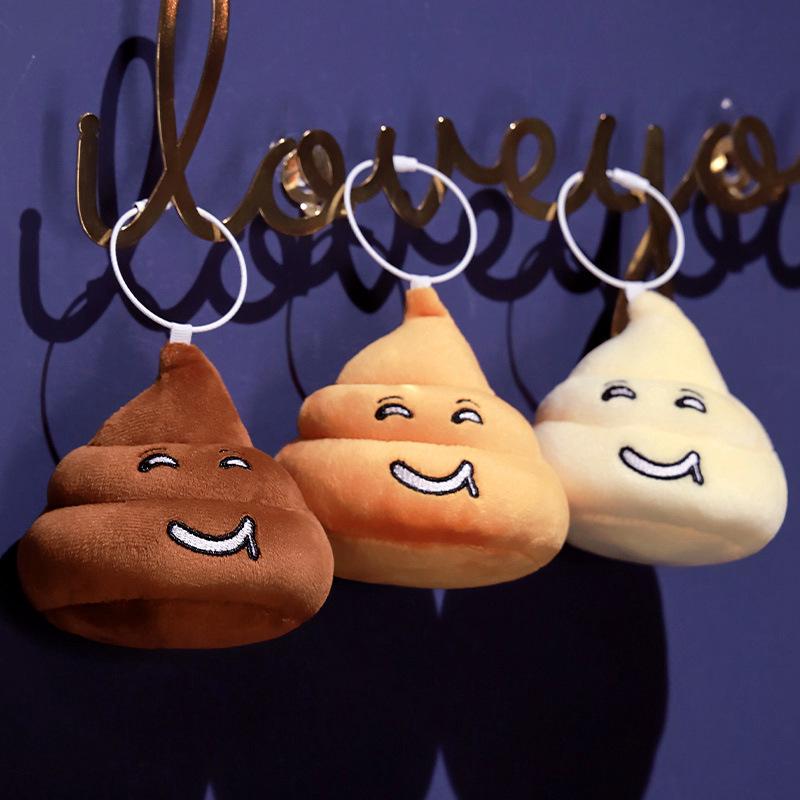 Creative Cute Poop Plush Keychain - Small Pendant Toy Doll and Photo Prop for Men