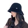 Autumn And Winter Knitted Bucket Hat, Bucket Hat, Top Hat, Small Face, Warm Basin Hat, Bow Versatile Personality