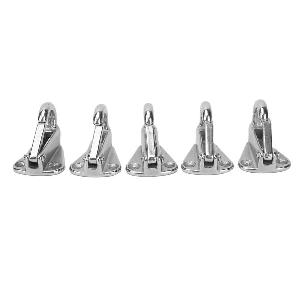 5 Stück Marinehaken Edelstahl Feder-Schnappverschluss Typ Yacht Boot Aufhänger Hardware Zubehör