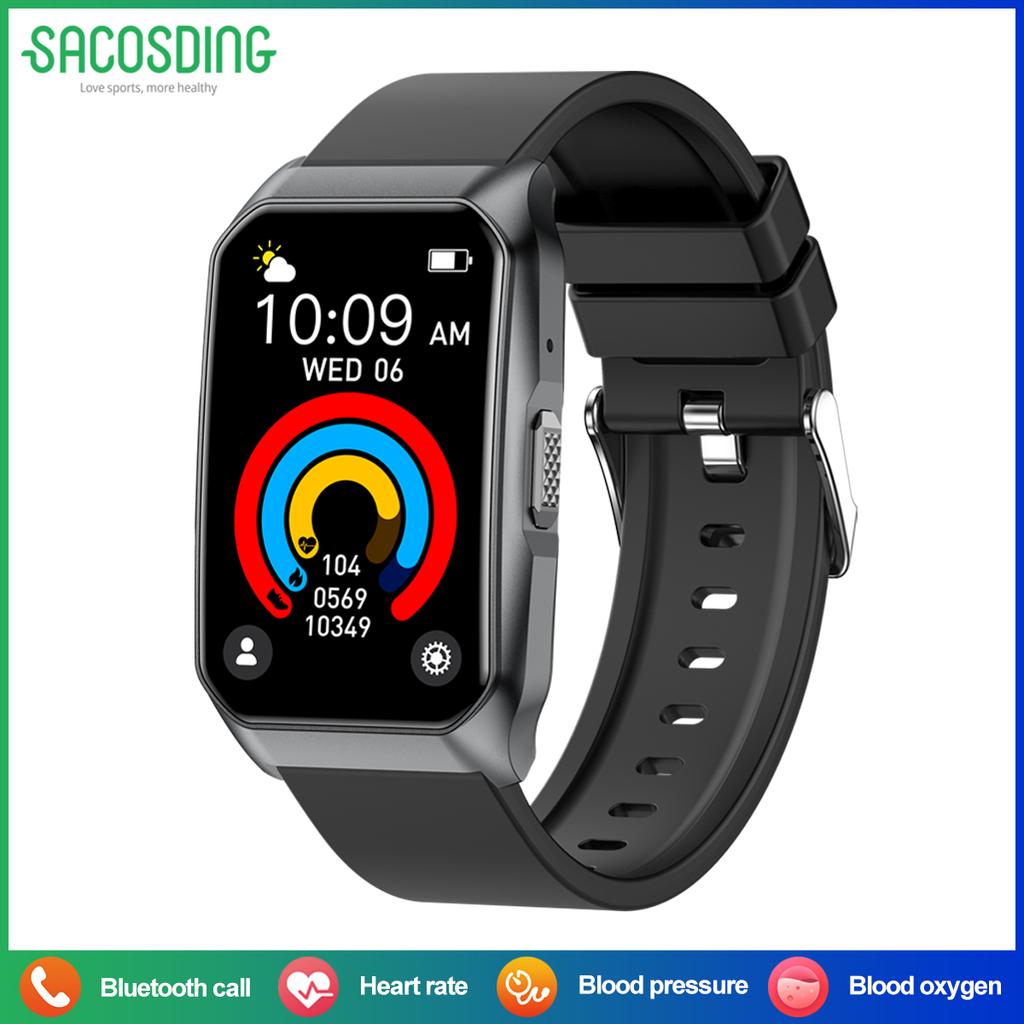 SACOSDING New Smart Watch Heart Rate Health Monitoring Sports Watch Bluetooth Call Waterproof Smartwatch For Android IOS