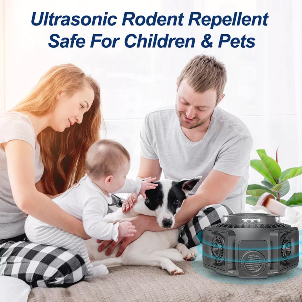 ABS Powerful Mouse Mice Rat Bat Repellent 360° Omni-directional Emission J Strongly Repelling Rats