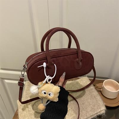 Neue Tasche Nische Handtasche Senmeng Ein-Schulter Achsel Damen Tasche schlicht lässig Baguette Tasche kleine Tasche