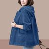 2025 Spring/Autumn Women's Corduroy Casual Slimming Jacket for Mid-Aged Moms
