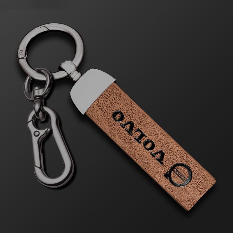 

Leather Metal Car Styling Keychain Key Ring Accessory For Volvo R Design XC90 XC60 S60 V40 XC40 V60 V50 S40 XC70 C30 C70 C40 S70