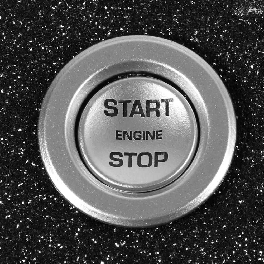 2PCS Engine Ignition Start Button Decoration Ring Frame Cover for Landrover EVOQUE 2020