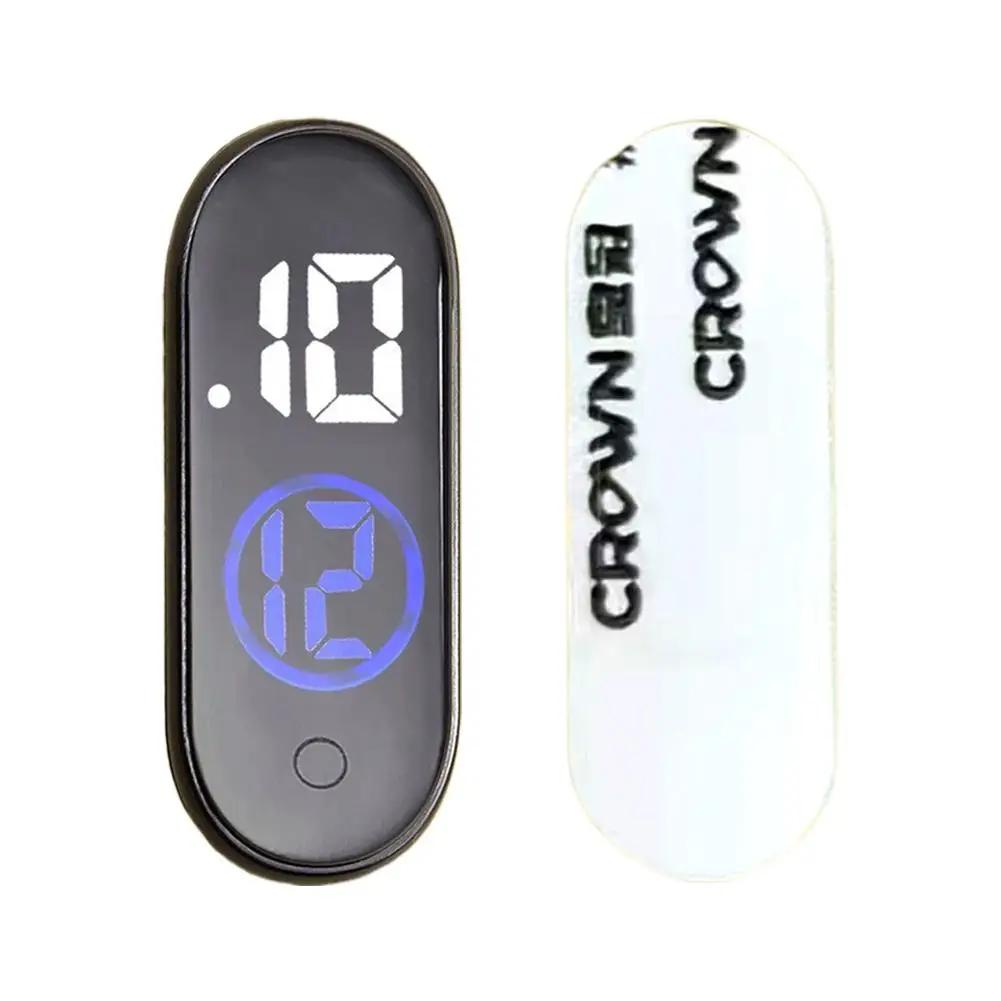 Luminous Motorcycle Car Clock Auto Internal Stick-On Waterproof Watch Quartz Auto Clocks Accessories Ornament Car Mini Mech T1L2