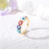 Classic Lucky Turkish Blue Evil Eye Rings For Women Men Vintage Colorful Enamel Demon Eyes Party Finger Ring Aesthetic Jewelry
