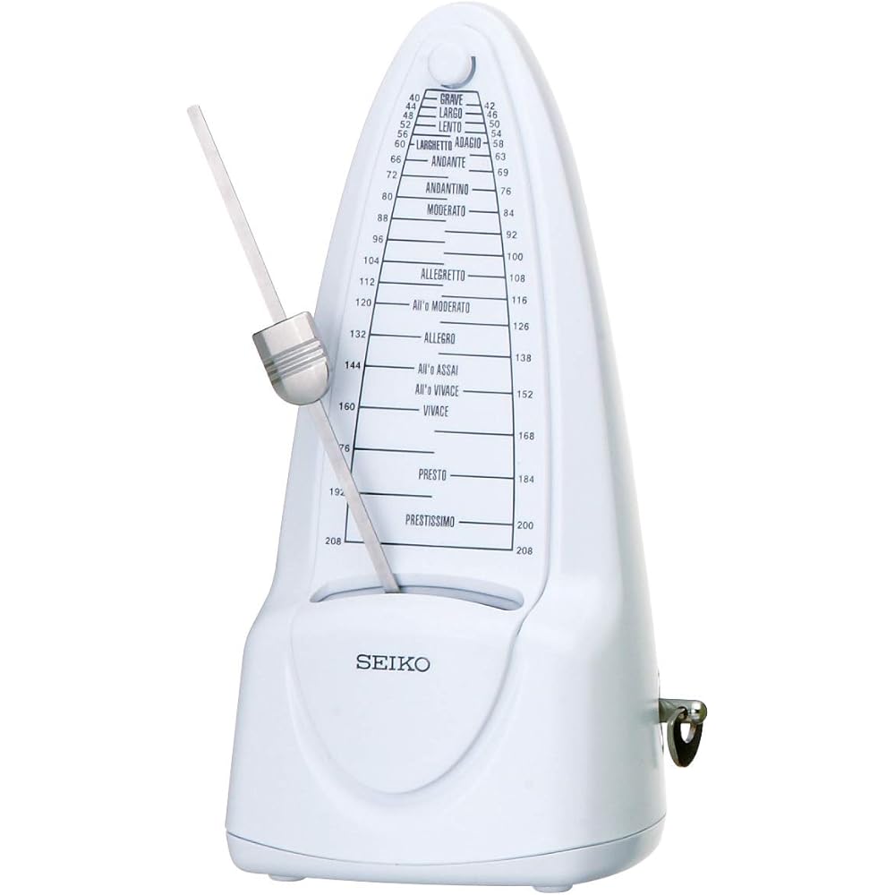 SEIKO Pendulum Metronome, Standard, Pure White SPM320W