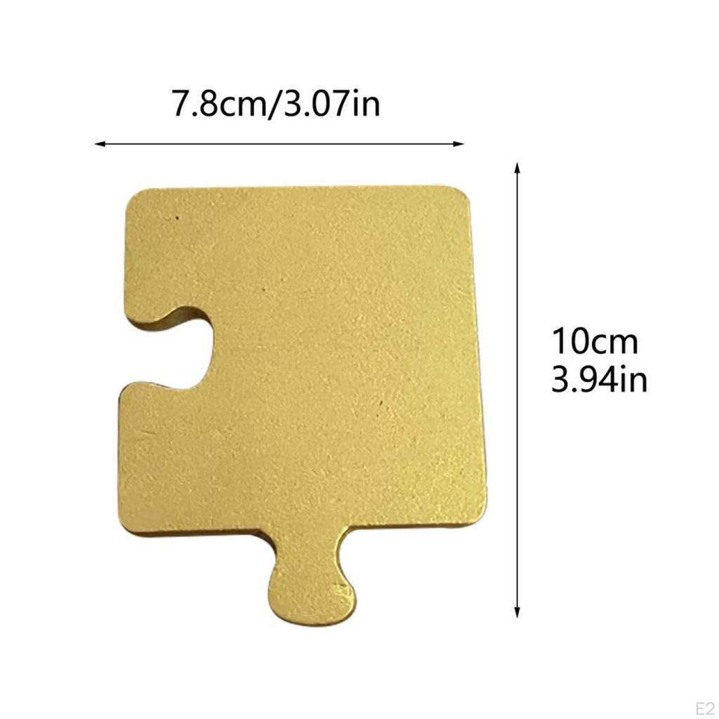 4x Wooden Coasters Cup Mat Ideal Gift Versatile Home Decor Puzzle Tea Pad for