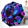 1pc Butterfly Flowers Mandala Automatic Folding Umbrella - Portable Collapsible 8-Rib Umbrella for All Seasons Yy251119172