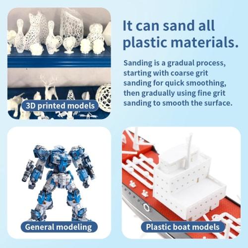 stedi Sanding Sponge for Model Gundam Building, 3mm, Hobby Model Tool, Hand Sanding Block, Waterproof, Wet/Dry, Reusable, #1000, #1200, #1500 Grit San