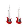 Vintage Punk Guitar Drop Earrings for Woman Funny Hip Hop Music Festival Party Dangle Earrings Teens Femme Jewelry Accessories