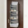 Modern Fabric Shoe Display For Door Back Providing 8 Shelves And Extra Pockets For Improved Arrangement