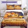 Biene Maja Customize Your Name Bedding Set Breathable Duvet Cover with Pillowcases Home Decoration Birthday Gift