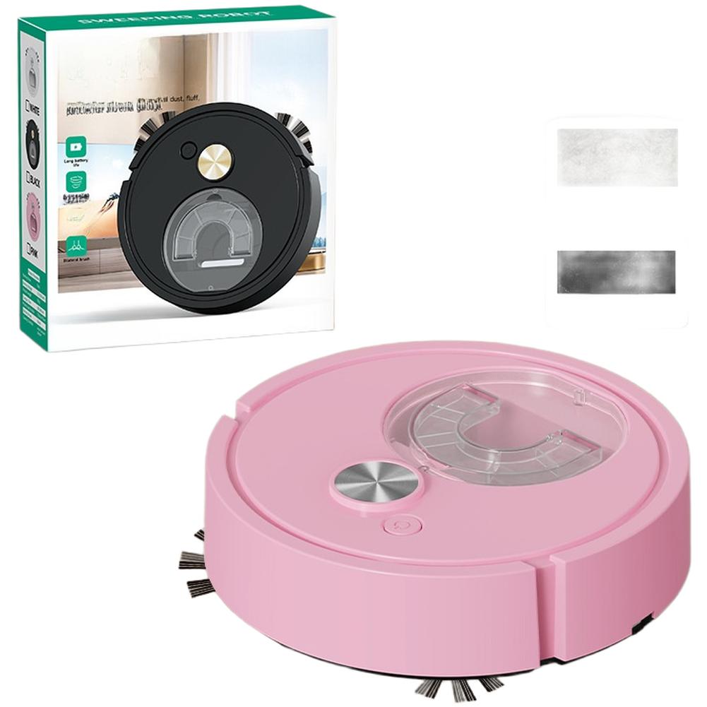 Robot Vacuum Cleaner Featuring LDS Mapping and Vision Navigation Technology for Precise Room Coverage and Auto Cleaning розовый