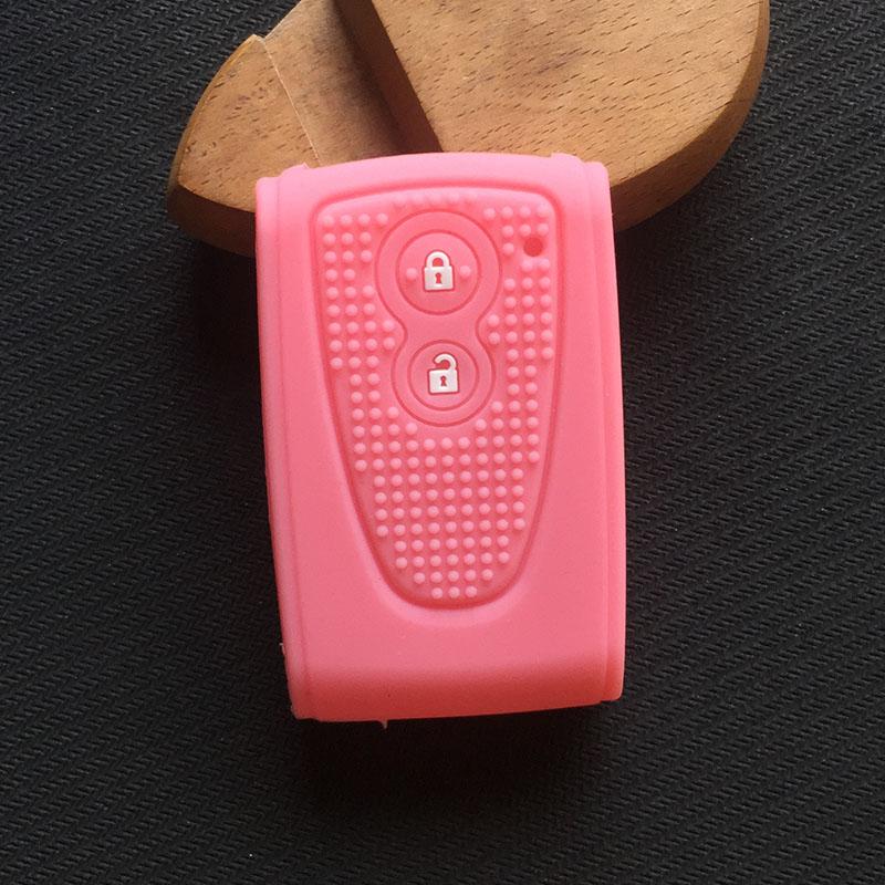 Silicone Rubber key fob case cover holder protect cap set skin hood for daihatsu Move Copen la400k 2button key