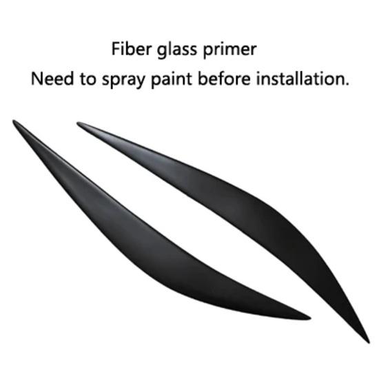 Carbon Fiber Car Headlight Eyebrows Fiber Glass Primer Lamp Cover Eyelids For BMW 4 Series 2014 -  F82 M4 F80 M3 F36 F33 F32