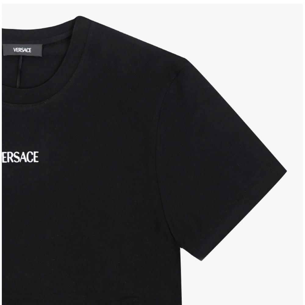 Versace Men S Logo Embroidery T ShirT 1013944 1a16455 1b000