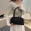 Yogodlns New Large Capacity Shoulder Bags Zipper Polka Dot Bowling Underarm Bags For Women Minimalist Shopper Handbag