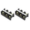 2 Pcs Terminal Block Dual Rows 60A 600V Compact Terminal Block Barrier Strip with PC Shell for Power Distribution